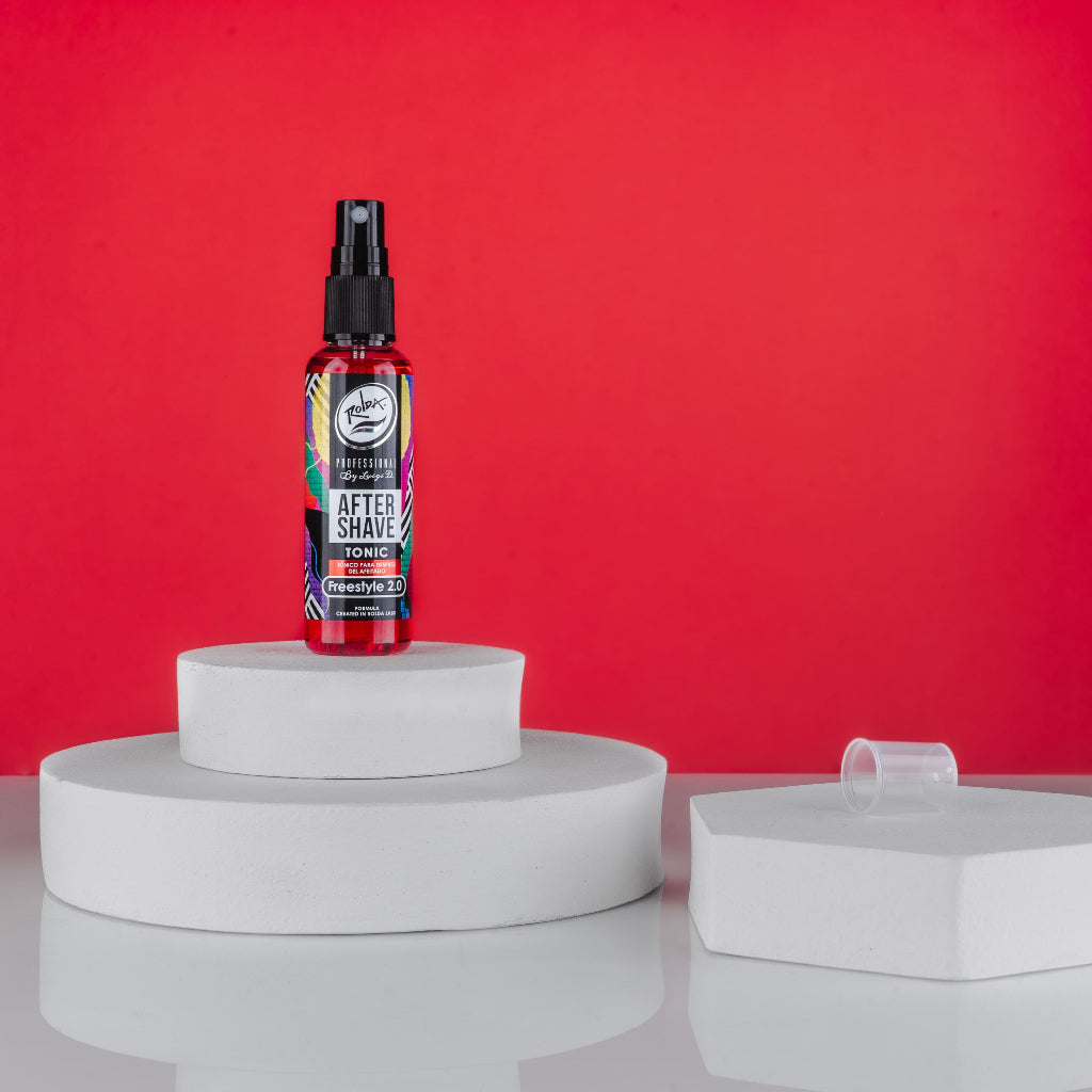 Calma irritación, fragancia masculina. Loción para después del afeitado, tonico 