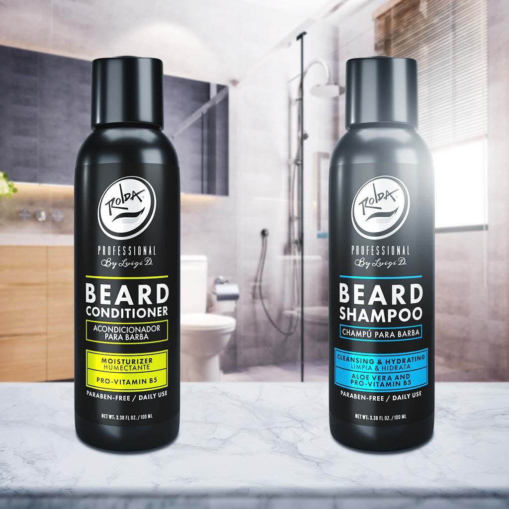 Kit shampoo y acondicionador para barba