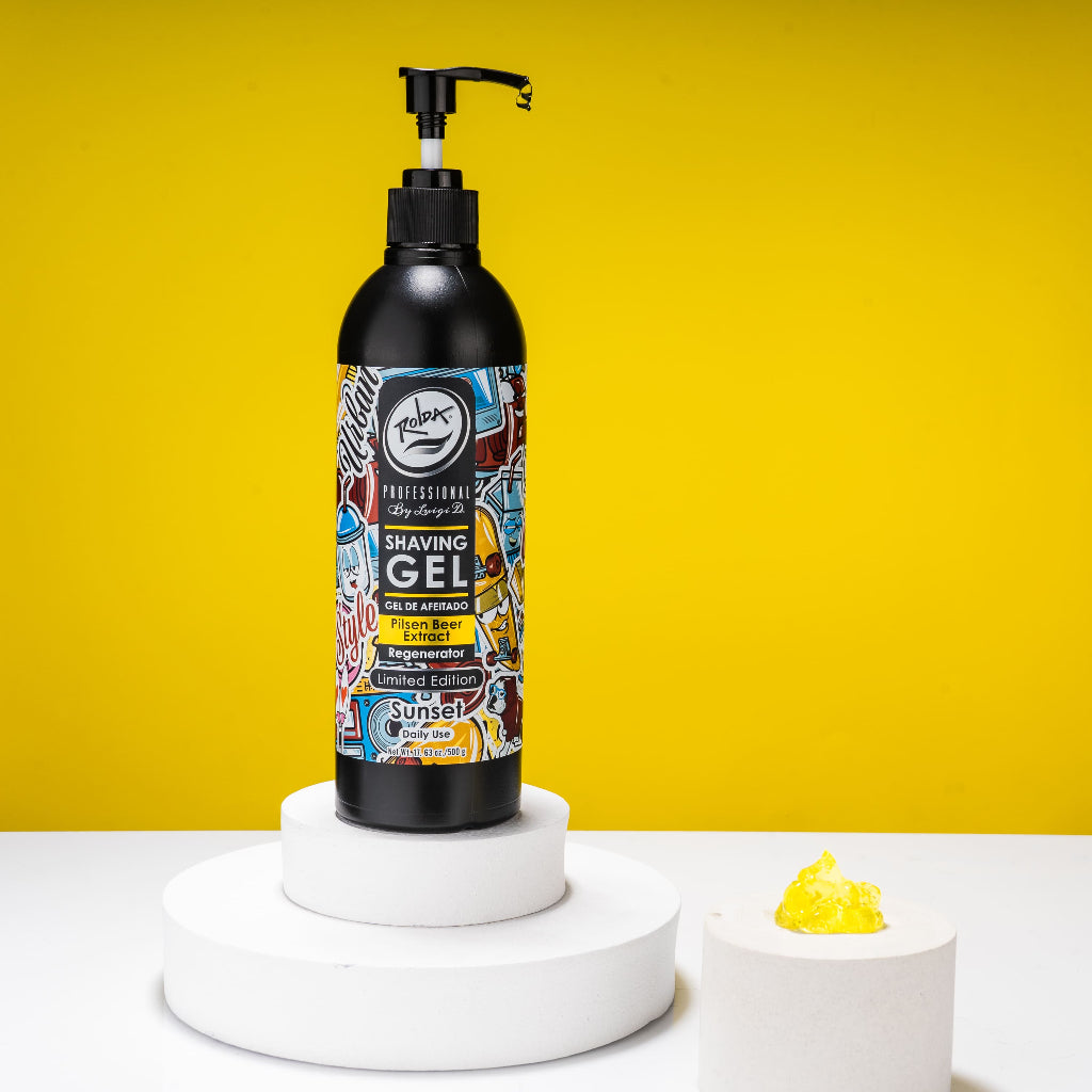 Gel de afeitar, Levadura de cerveza, Afeitado hidratante, Anti-AGE, Afeitado barberos