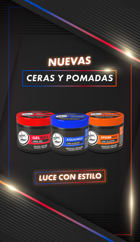 cera-formen, cera gel, cera fijadora, cera telaraña, pomadas